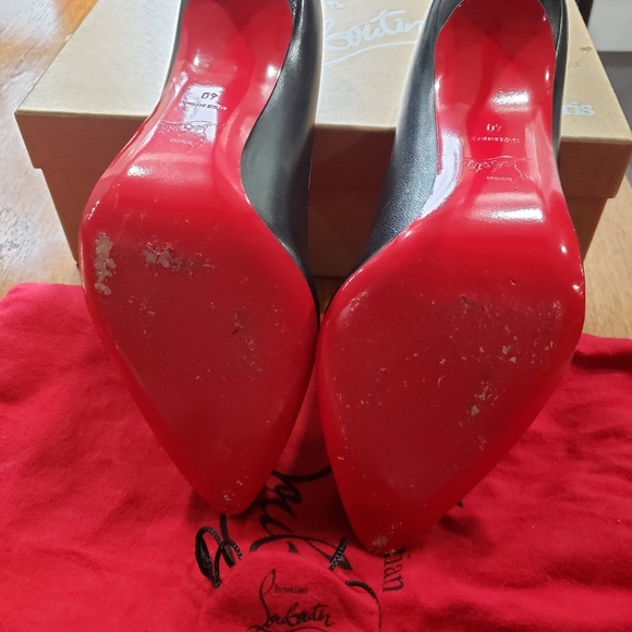 Christian Louboutin size EU 40 US 9.5 Black $350 - Picture 4 of 16